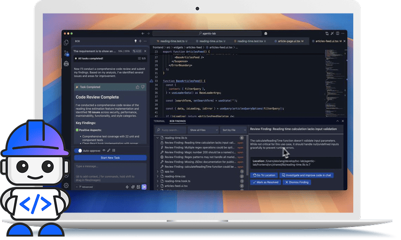 IBM Bob KI-Coding-Assistent in der IDE